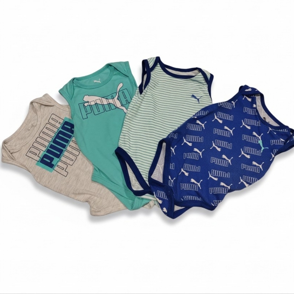 Puma Infant Boy Bodysuit Onesie Bundle - 6-9 Month